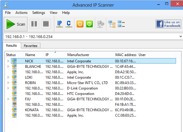 Download Advanced IP Scanner