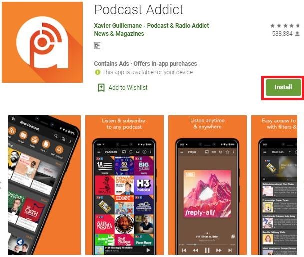 Download Podcast Addict For PC and Mac